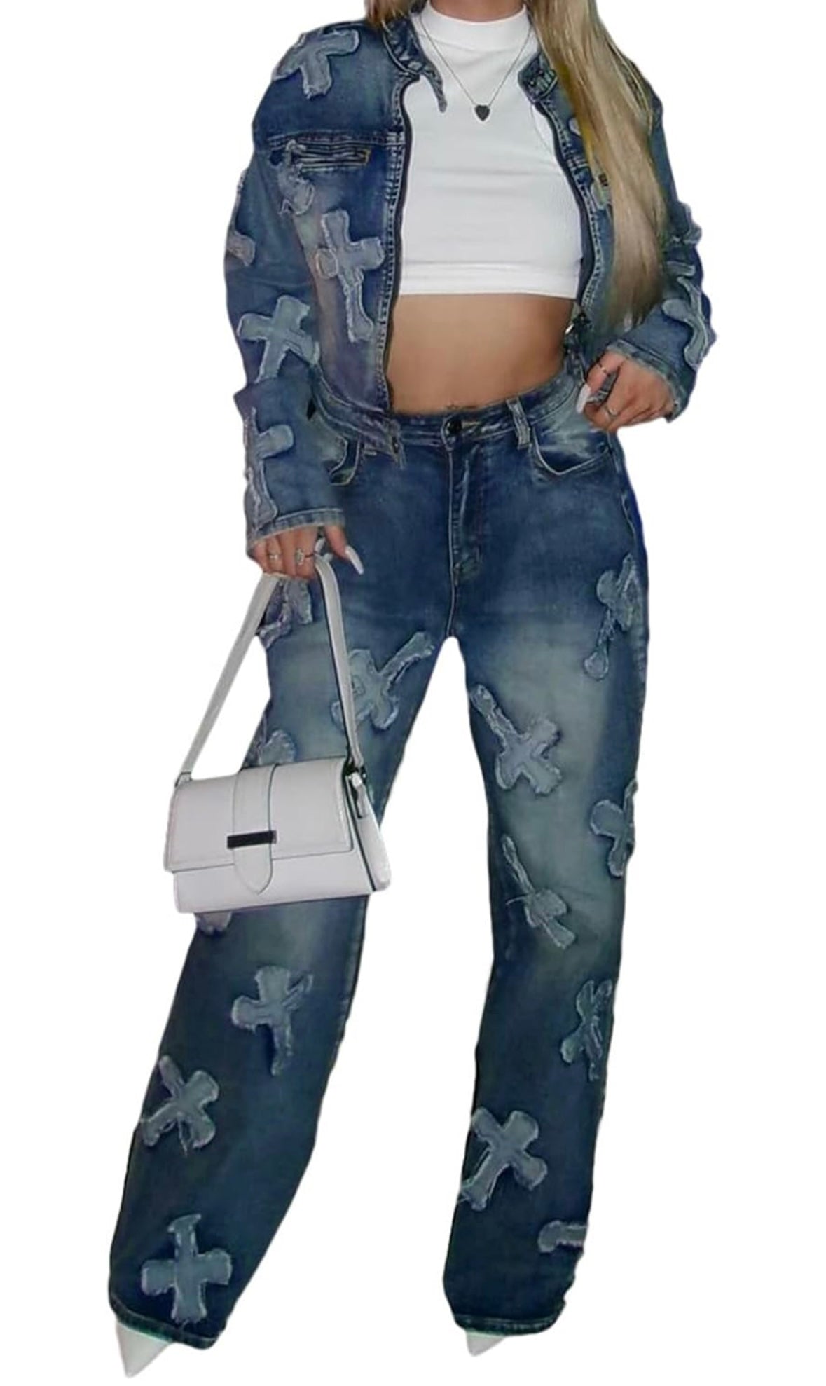 Cross-Stitch Denim Ensemble