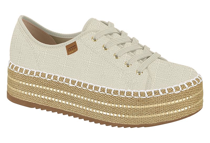 Beira Rio Women's Shoes Espadrille Wedges Platform Fashion Casual Sneakers