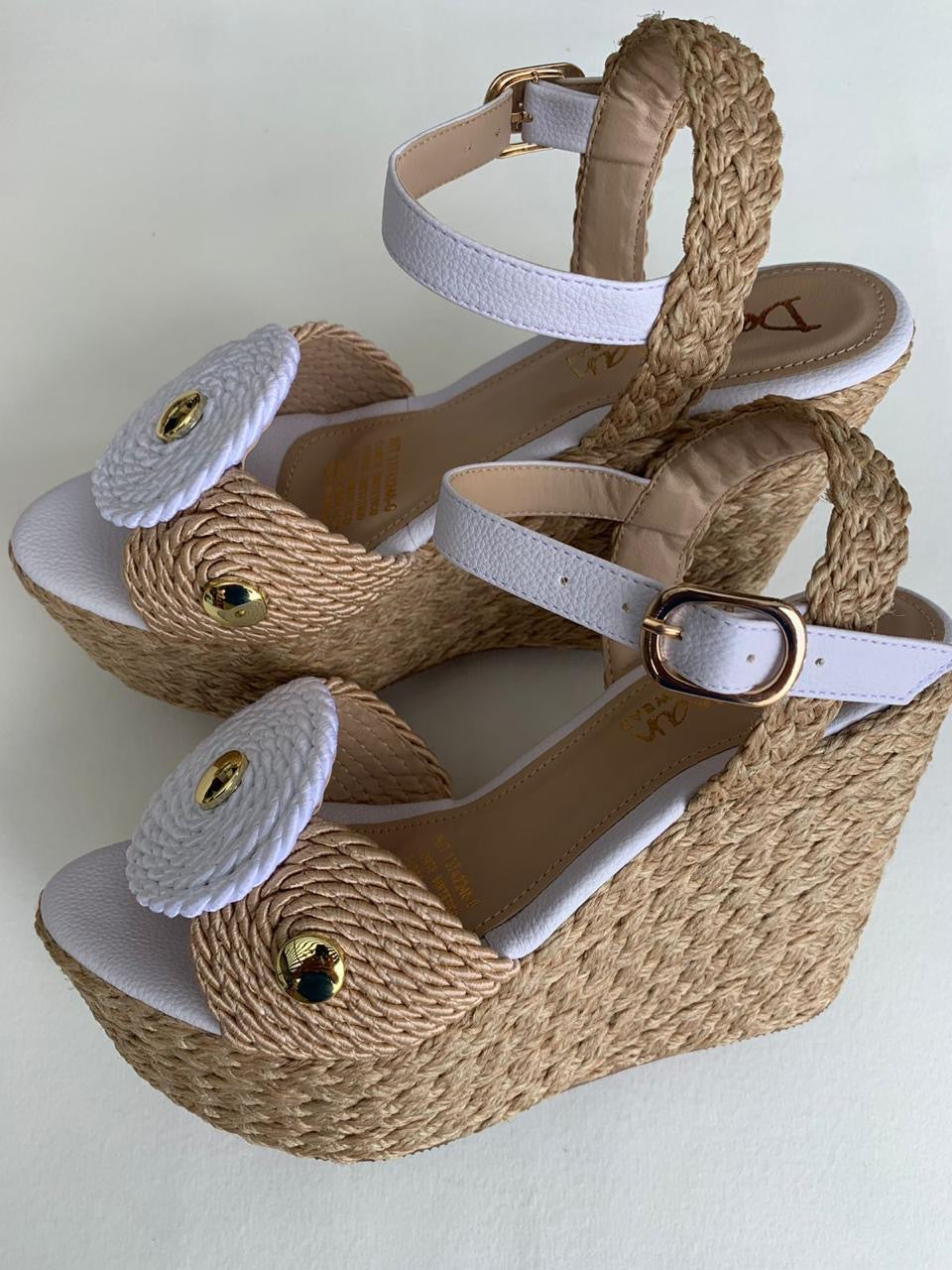 Dewoman Colombian Chic Woven Wedges Sandals