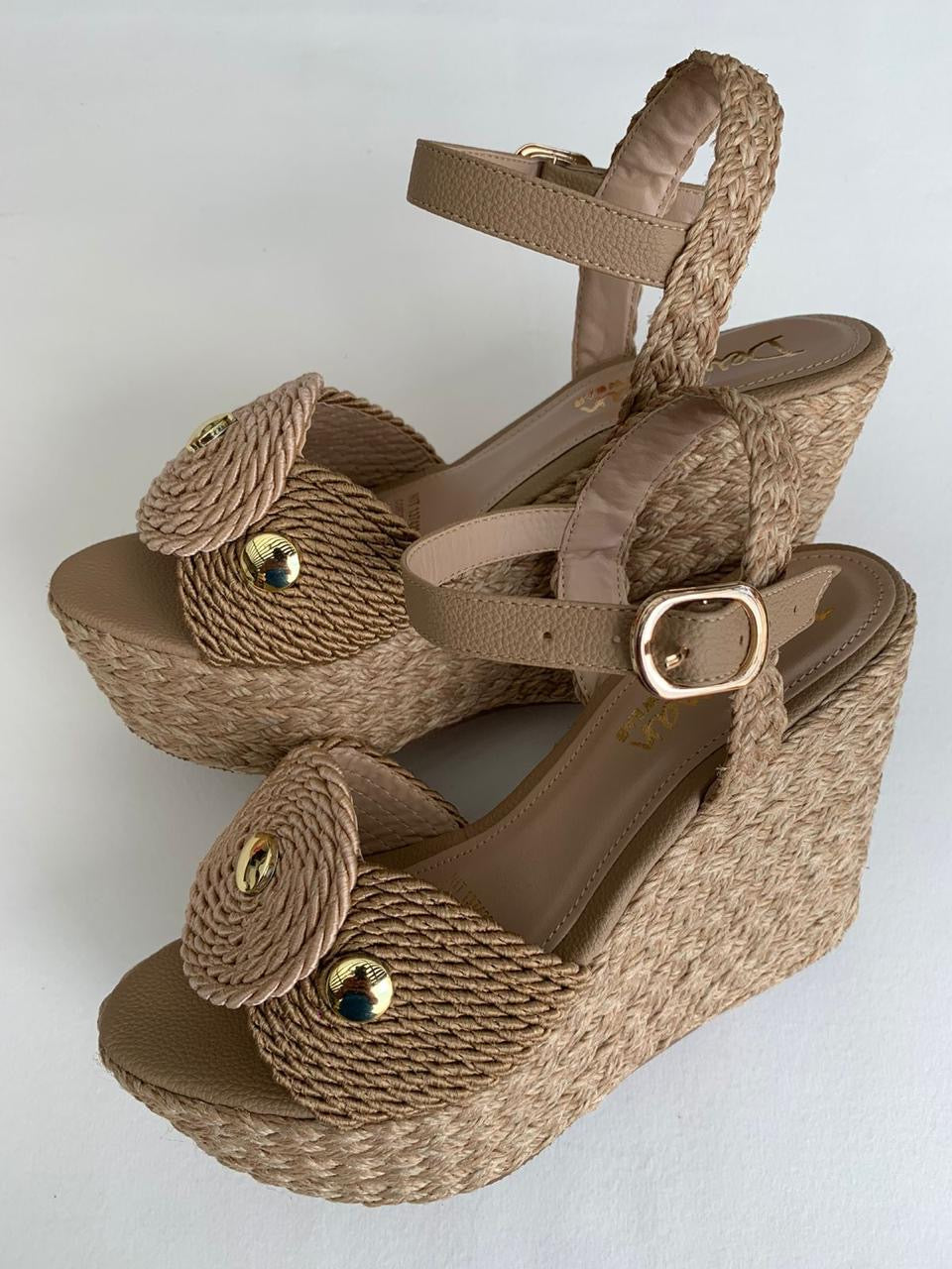 Dewoman Colombian Chic Woven Wedges Sandals